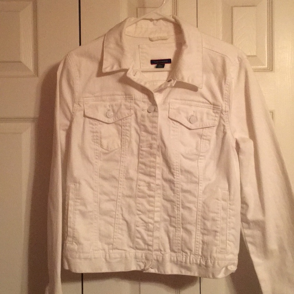 Tommy Hilfiger white denim jacket